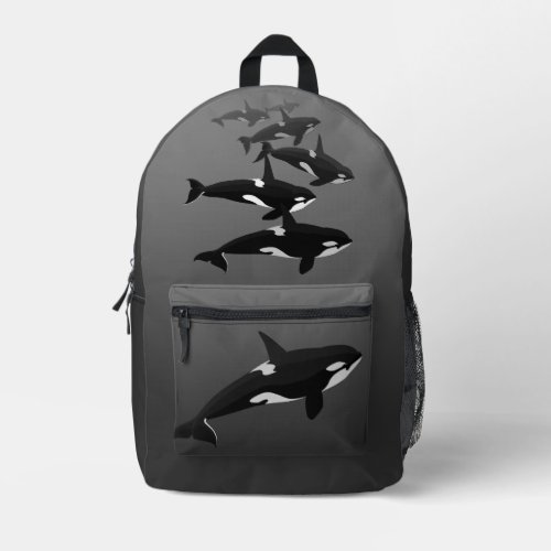 Orca Backpack Killer Whale School Bags Customize