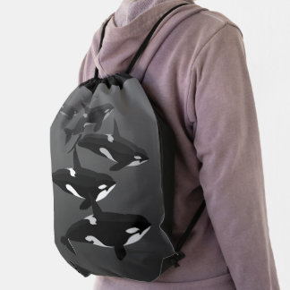 Orca Backpack Killer Whale School Bags Customize