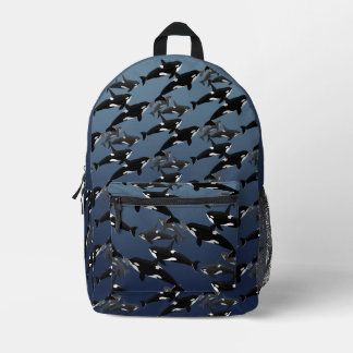 Orca Backpack Killer Whale School Bags Customize