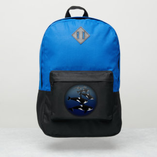 Orca Backpack Killer Whale School Bags Customize