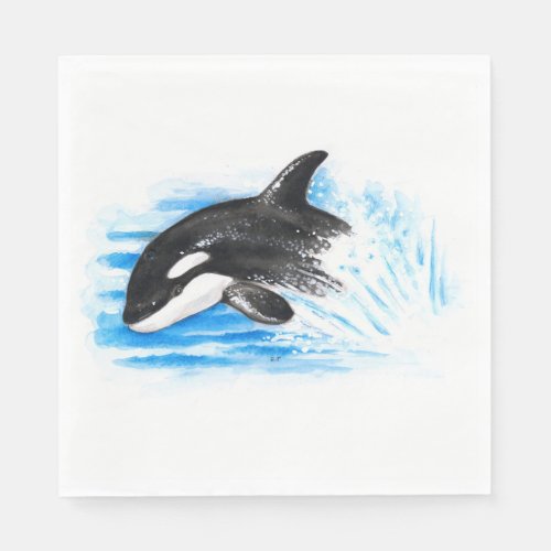 Orca Breaching Napkins