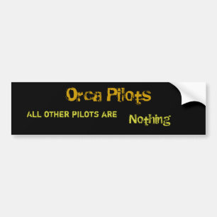 Orca Bumper Sticker