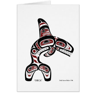Orca card by Todd Baker