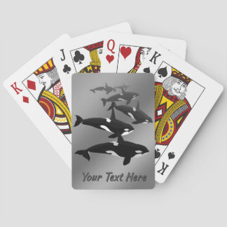 Orca Cards Custom Killer Whales Art Playing Cards