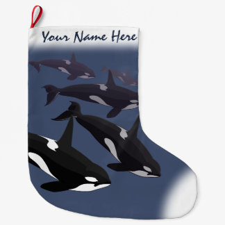 Orca Christmas Stocking Personalized Killer Whale