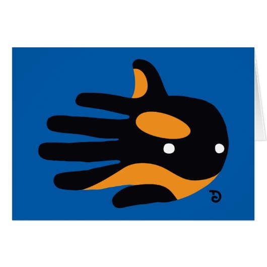 Orca Cute Killer Whale Dolphin Cards (Front Horizontal)