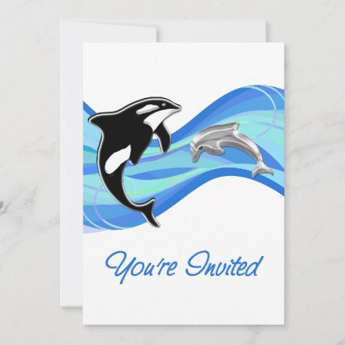 Orca &amp; Dolphin in the Waves You're Invited