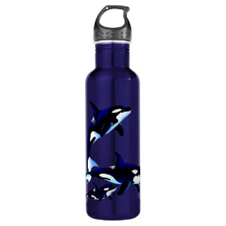 Orca Family Stainless Steel Water Bottle
