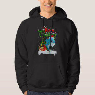 Orca Fish Lover Xmas Decorations Santa Orca Christ Hoodie