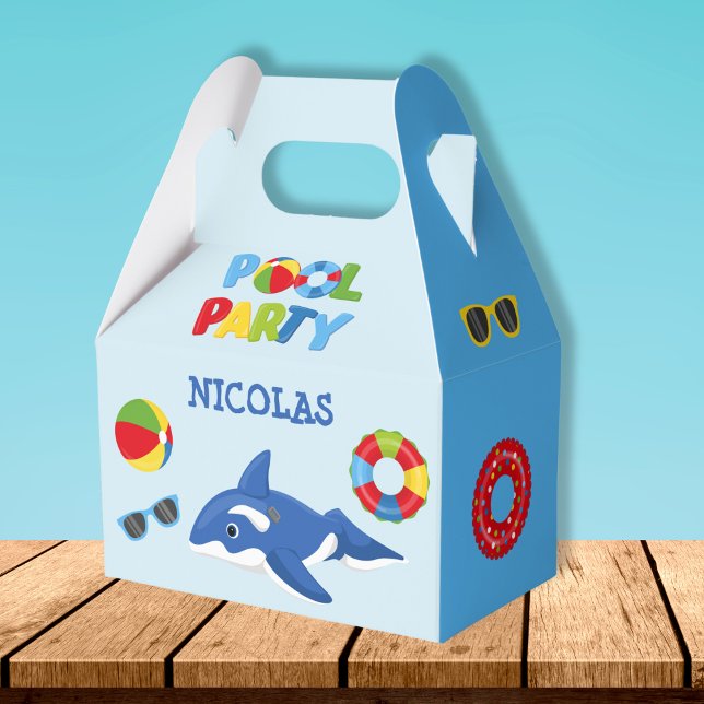 ORCA FLOAT POOL PARTY FAVOR BOXES (Creator Uploaded)