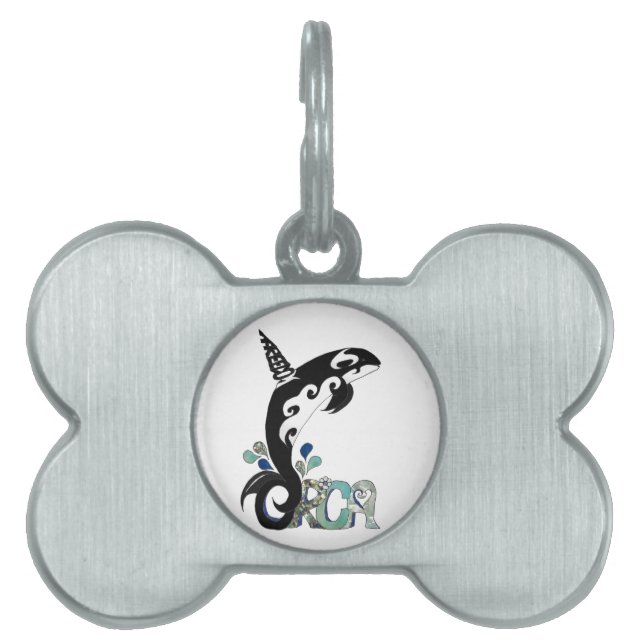 Orca Freedom Art Pet Tag (Front)