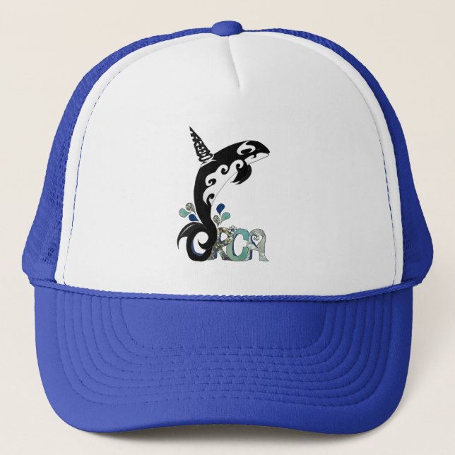 Orca Freedom Art Trucker Hat (Front)