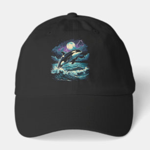"Orca Full Moon" Vintage Graphic Hat