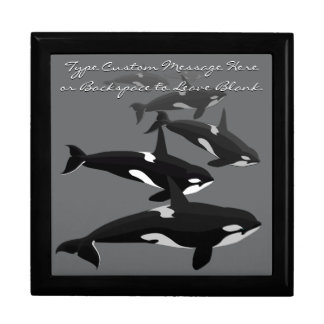 Orca Gift Box Personalize Killer Whale Jewelry Box