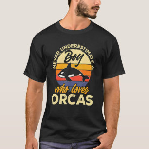 Orca Graphic For Boys Men Kids Whale T-Shirt