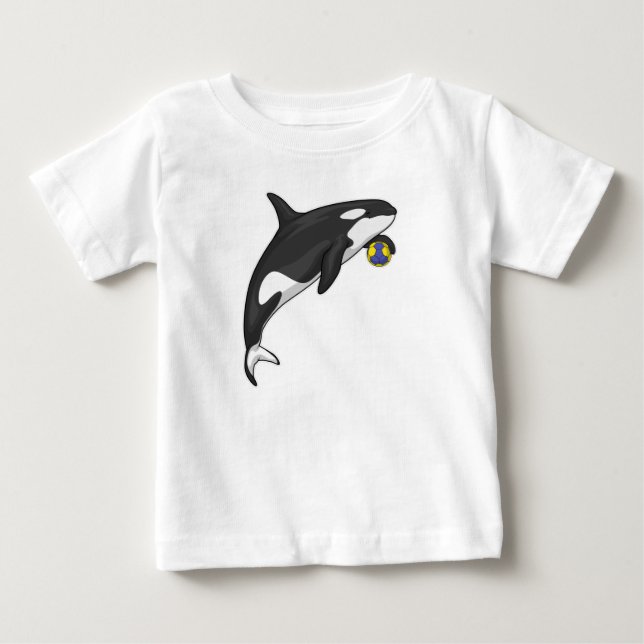 Orca Handball player Handball Baby T-Shirt (Front)