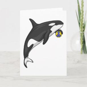 Orca Handball player Handball Card