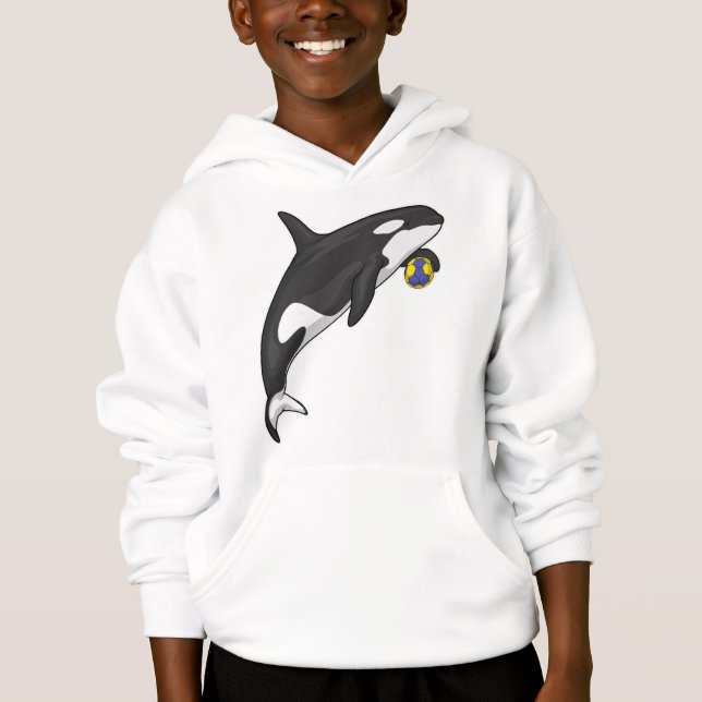 Orca Handball player Handball Hoodie (Front)