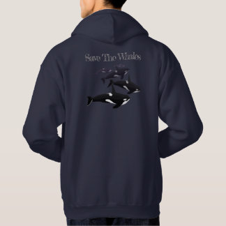 Orca Hoodie Killer Whale Hooded Sweatshirt Custom