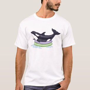 Orca in a kids swimming pool T-Shirt