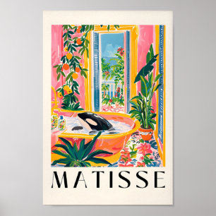 Orca In Bathtub Poster, Matisse Print, Maximalist  Poster