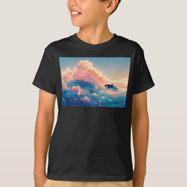 Orca in Enchanted Waters T-Shirt (Front)