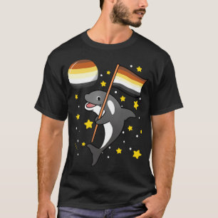 Orca In Space Gay Bear Pride Pullover Hoodie