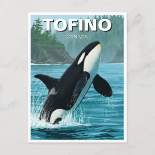 Orca in Tofino Canada Travel Postcard