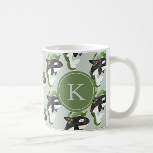 Orca Initial Christmas Mug