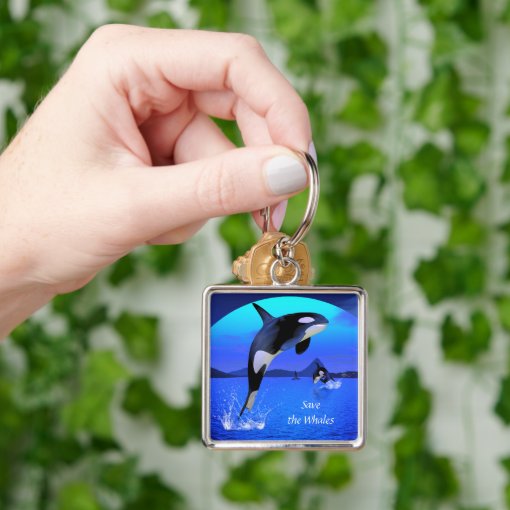 Orca Keychain Zazzle