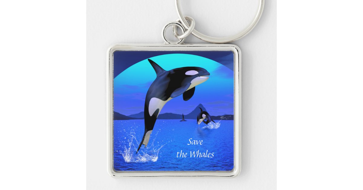 Orca Keychain Zazzle