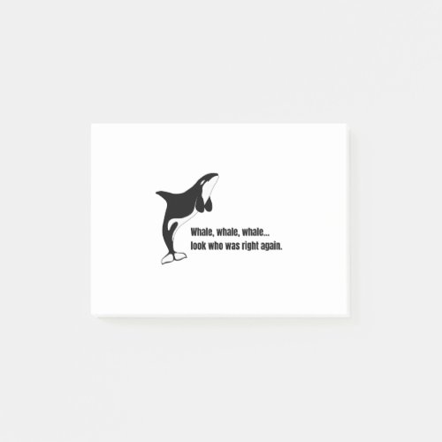 Orca _ Killer Whale _ Animal Puns _ Funny Animal Post_it Notes