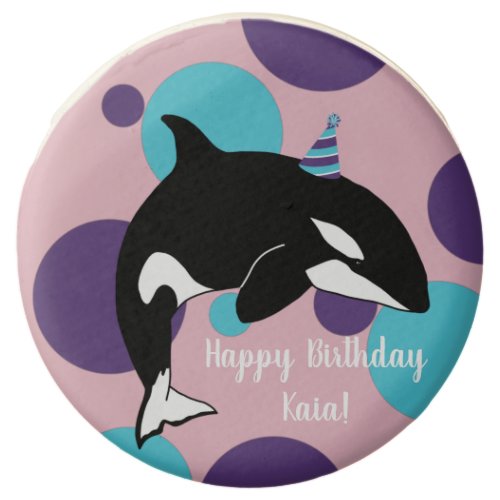 Orca Killer Whale Birthday  Chocolate Covered Oreo