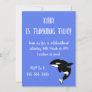 Orca Killer Whale Birthday  Invitation