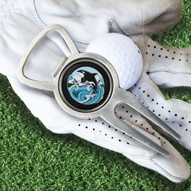Orca Killer Whale Blue Ocean Divot Tool (Creator Uploaded)