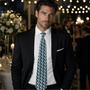Orca Killer Whale Blue Ocean Neck Tie