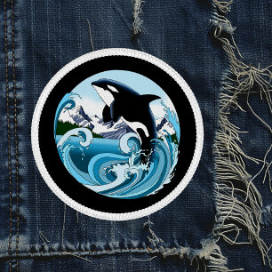Orca Killer Whale Blue Ocean Patch