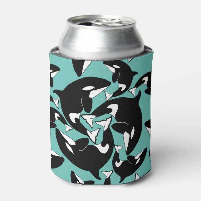Orca Killer Whale Can Cooler (Can Front)