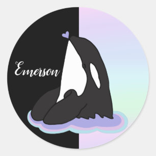 Orca Killer Whale Classic Round Sticker