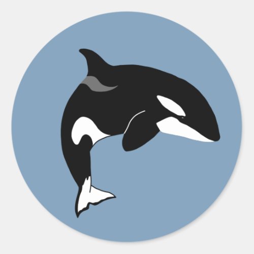 Orca Killer Whale  Classic Round Sticker