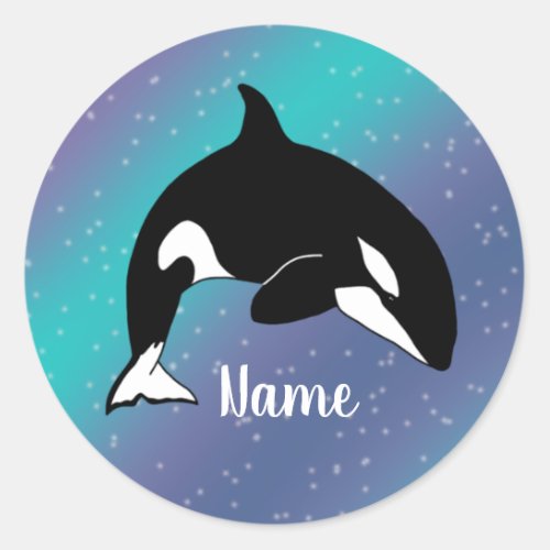 Orca Killer Whale Classic Round Sticker