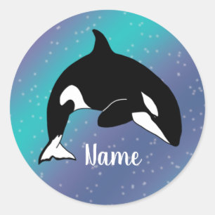 Orca Killer Whale Classic Round Sticker