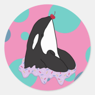 Orca Killer Whale Classic Round Sticker