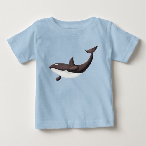 Orca killer whale cute blue baby T_Shirt