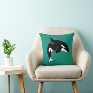 Orca Killer Whale Gifts Throw Pillow