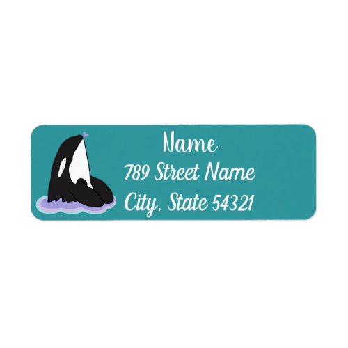 Orca Killer Whale Label