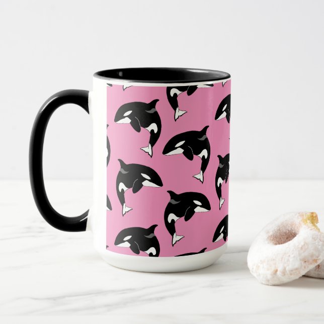 Orca Killer Whale Mug (With Donut)