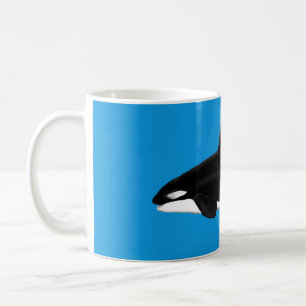 Orca / Killer Whale Mug Blue