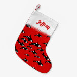 Orca Killer Whale Pod Ocean Themed Small Christmas Stocking