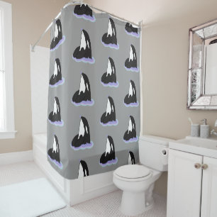 Orca Killer Whale  Shower Curtain